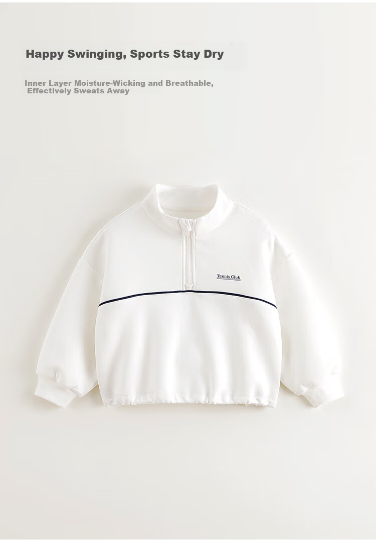 MARC&JANIE Kids Air Cotton Stand Collar Sports Sweatshirt Children's Jacket Spring 2025 550350 2