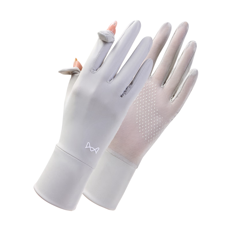 Miiow Cycling Sun Protection Gloves for Women UV Protection Ice Silk Breathable Outdoor Mountaineering Travel Driving Electric Scooter Summer Thin Model