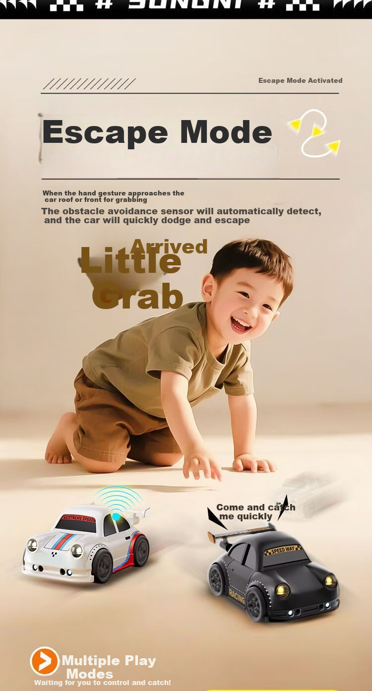 Miaobeile Kids Follow Car Remote Control Desktop Smart Sensor Escape Electric Drift Toy Car Boys Gift 4