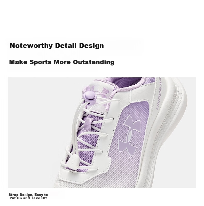 Under Armour Kids' New 2026 Running Shoes Spring Summer Breathable Cushioned Sports Shoes for Boys and Girls 11