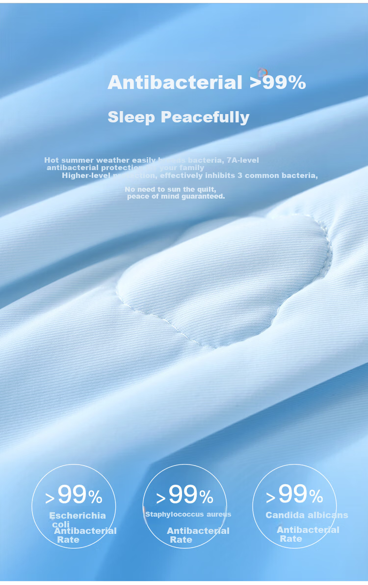 Bailisi Comforter, Air Conditioning Quilt, Summer Cool Quilt, Class A Antibacterial And Anti-Mite Duvet Insert, Machine Washable, 150cm×200cm, Approximately 1.6 Ji 8