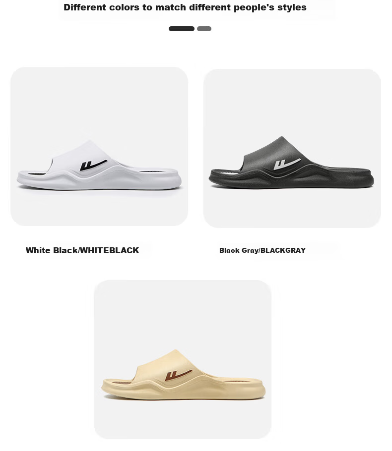Warrior Men's Summer Anti-Odor Anti-Slip Slippers with Cloud-Like Comfort for Outdoor and Bathroom Use 3962-1 White Black Size 46-47 7