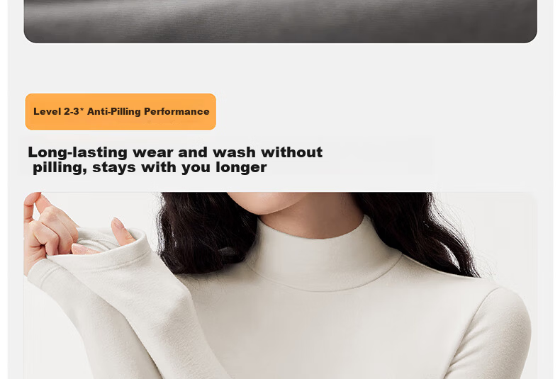 Banlian Padded Chest Base Layer Half Turtleneck Thermal Long Sleeve Fleece Winter Top 13