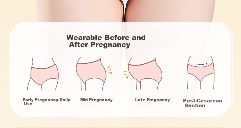 Guxu Disposable Women's High-Waist Postpartum Cotton Sterile Maternity Underwear Plus Size 10-Pack 26