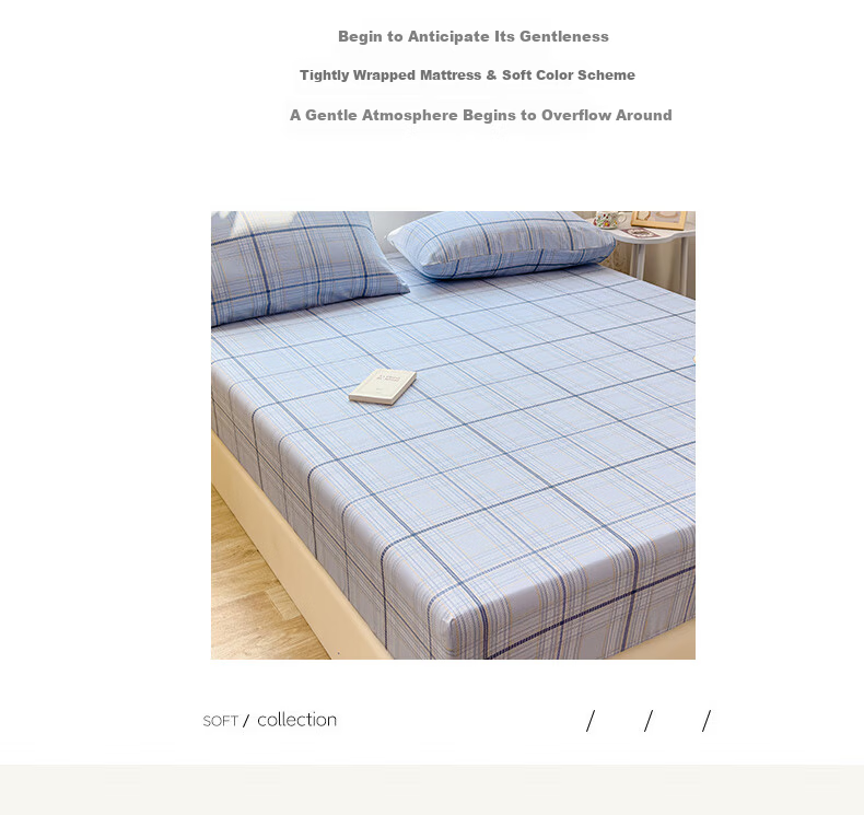 Grace A-Class 100% Cotton Washed Cotton 7A Antibacterial Breathable Fitted Sheet Mattress Protector 1.8m Bed Mando 3