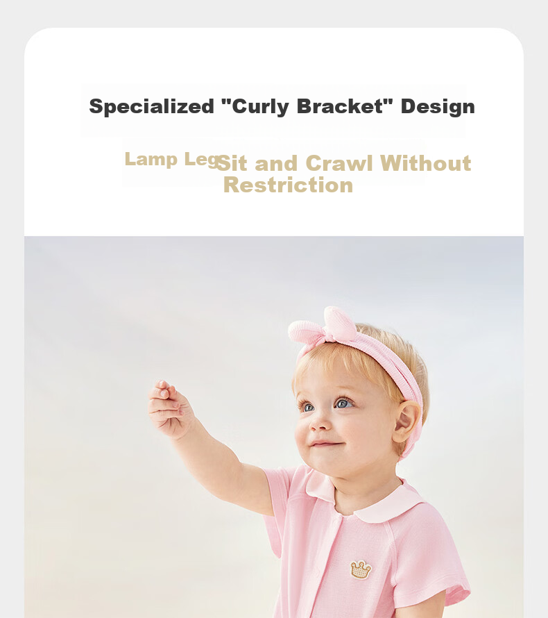 Babycare Pure Cotton Short Sleeve Romper Baby Jumpsuit Boys Girls Moisture Absorption Breathable Doka Manor 90cm 8