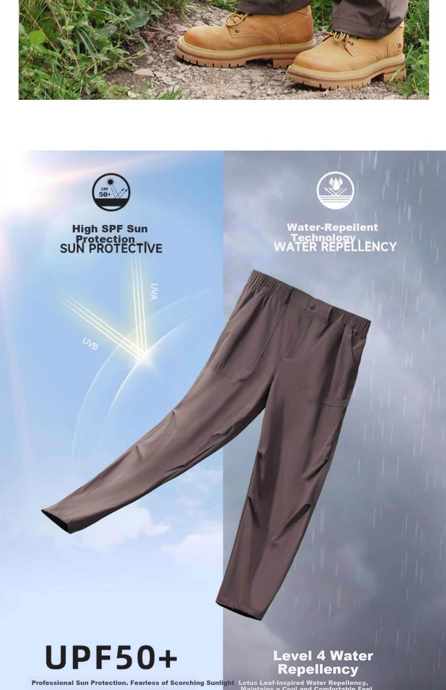 CAMEL [Dilraba Dilmurat Edition] Women's Outdoor Cargo Wide-Leg High-Waist Elastic Drawstring Jogger Pants 29