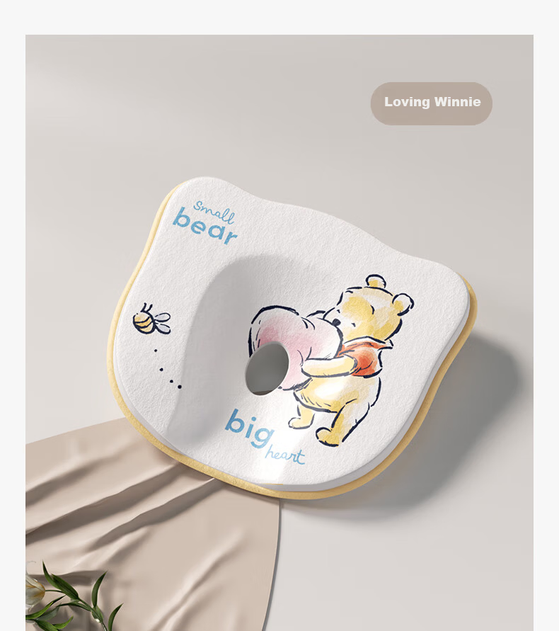 Disney Infant Head Shaping Pillow 0-6 Months Newborn Anti-Flat Head Correction Sleep Pillow for 1 Year Old Baby 14