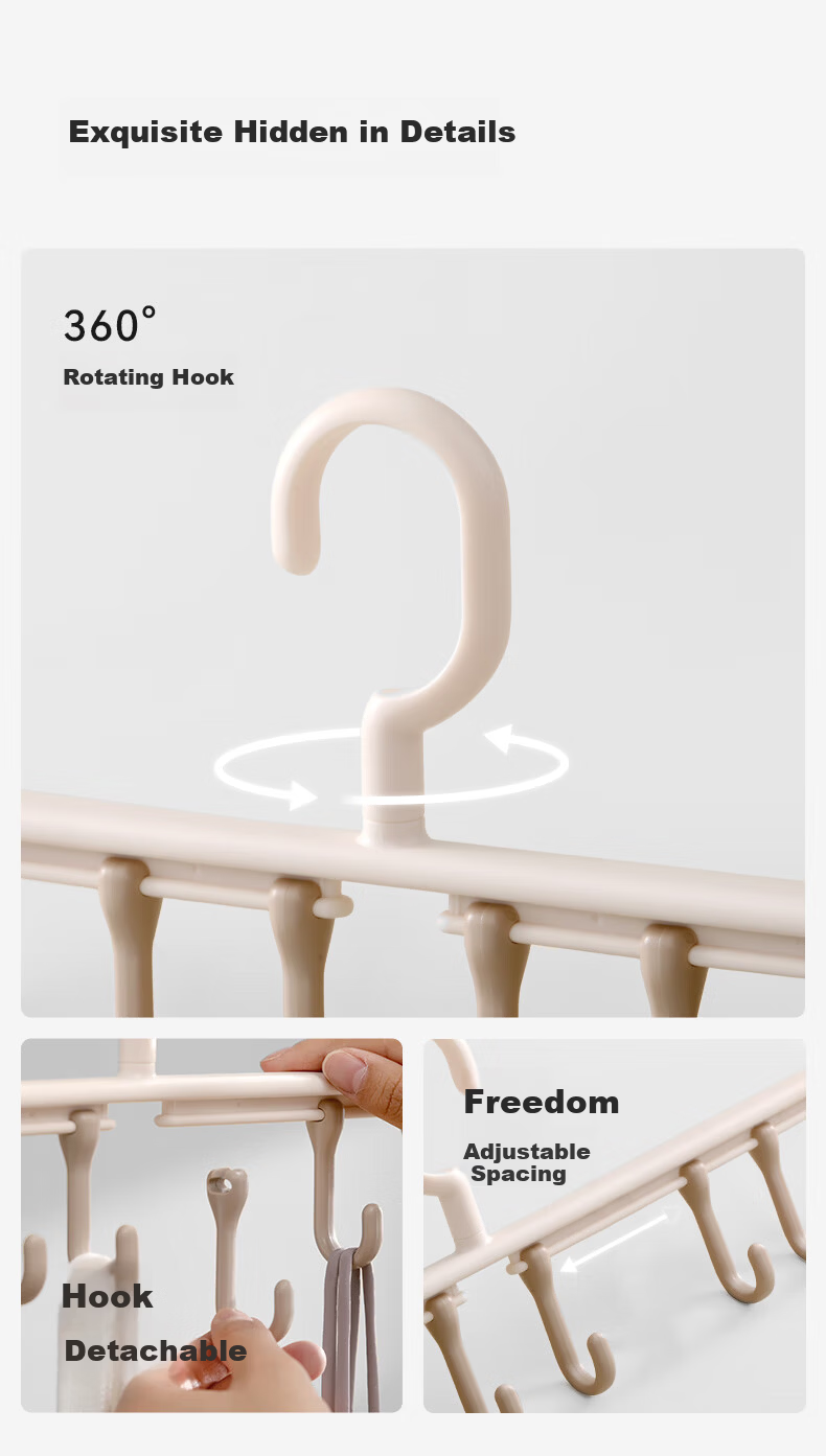 EACHY Household Multifunctional Clip Hook Dual-Use No-Trace Kitchen Bathroom Towel Underwear Drying Clips White*10 12