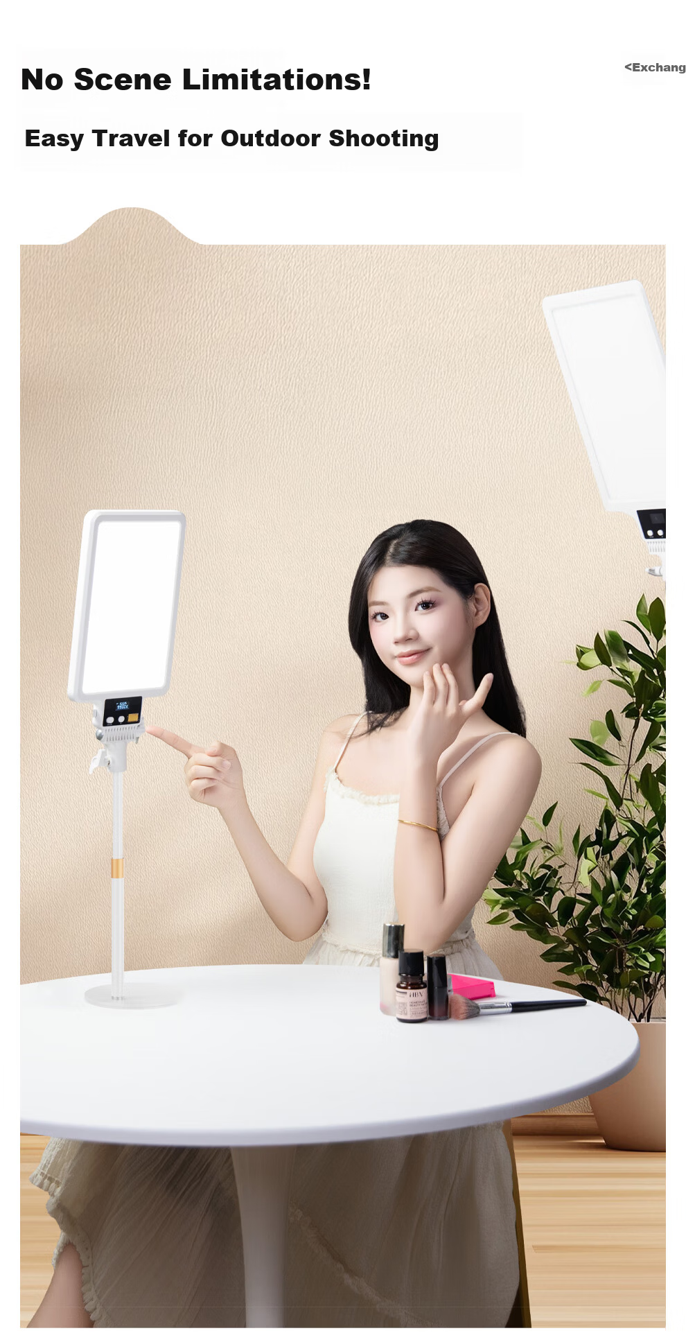 Kerunle Full Spectrum LED Panel Fill Light Photography Soft Light Professional Food Beauty Video Desktop Live Streaming Light 10
