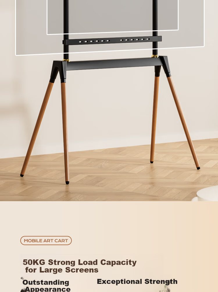 Enlip TV Stand 32-86 Inch Solid Wood Floor TV Stand 65/75/85 Inch Artistic TV Mount Mobile TV Stand TV Rack 7