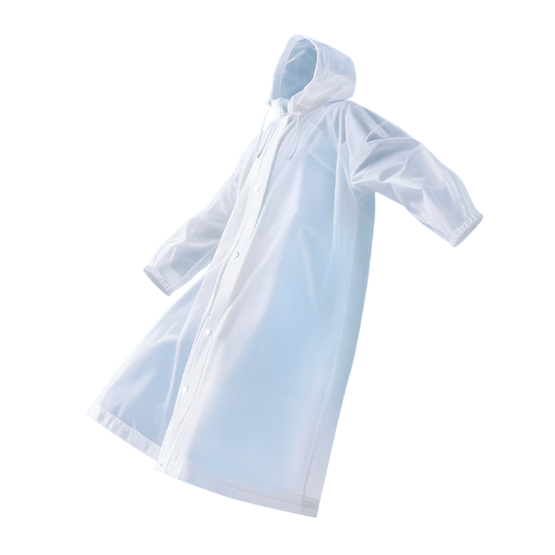 Qihaiqiu Outdoor Disposable Raincoat Full Body Poncho Thickened Adult Portable Hiking Storm Raincoat Extended Length