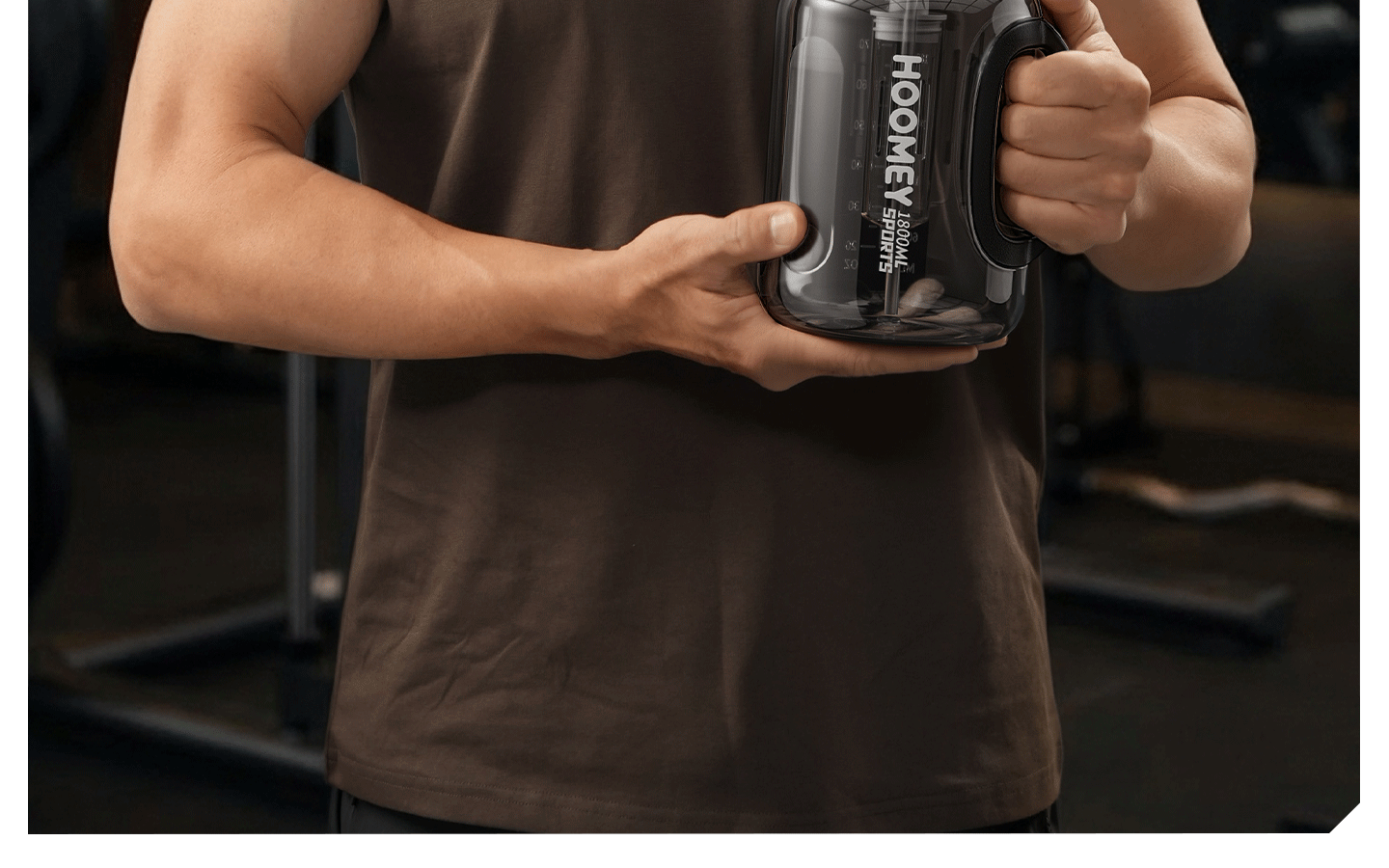 HOOMEY Large Capacity Water Bottle Outdoor Sports Portable Durable High-Temperature Resistant Water Cup 8