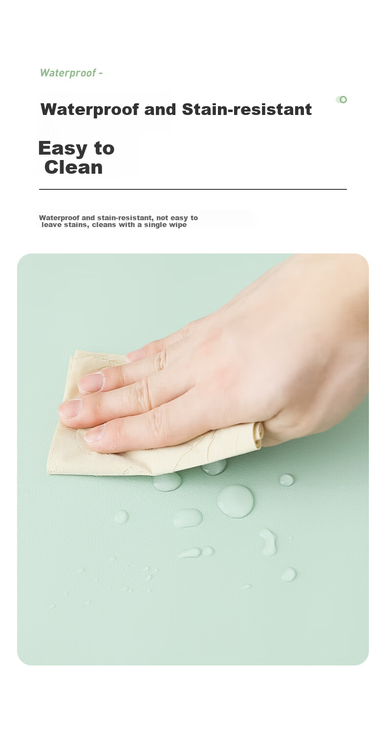 DIY Workshop Extra Large Leather Office Gaming Mouse Pad Desk Writing Mat Desktop Mat Dining Table Mat Keyboard Pad Fresh Thickened Waterproof Stain Resistant Wear Resistant 900*450 Large Thickened 2