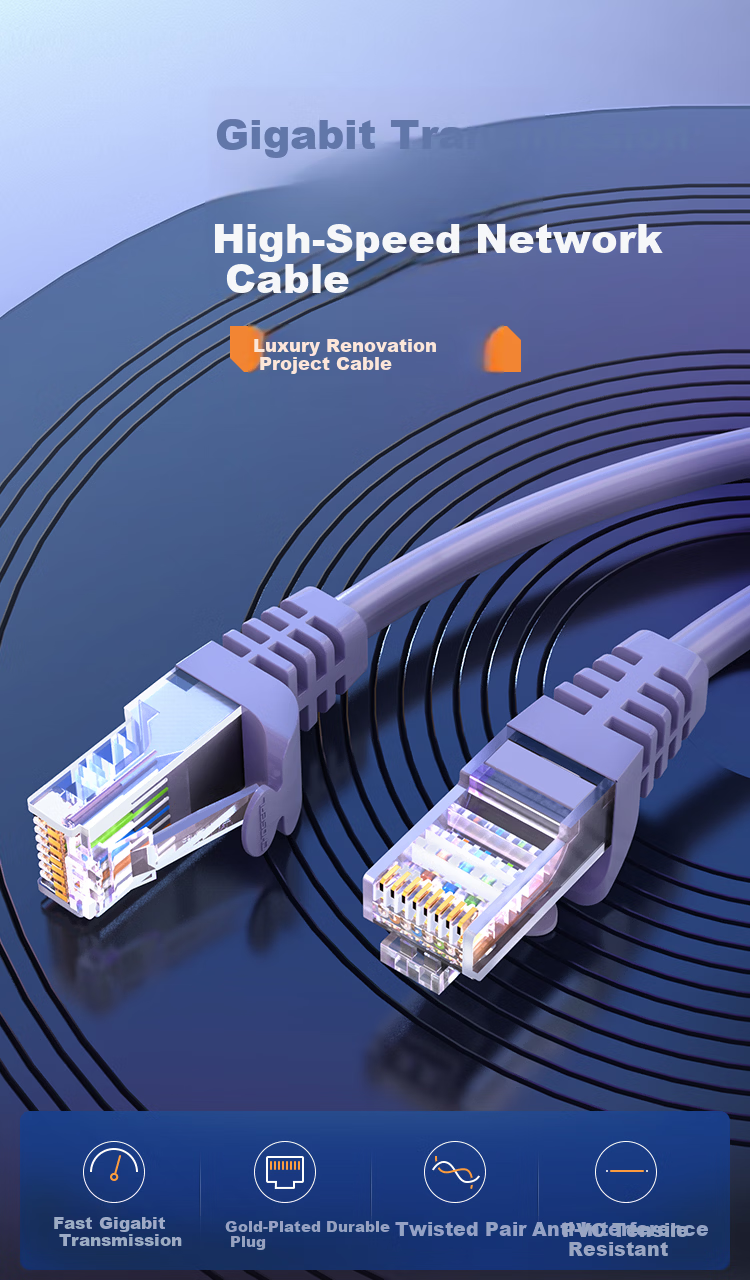 CHOOSEAL (CHOSEAL) Cat7 10 Gigabit Ethernet Cable, High-Speed Network Patch Cord, CAT7 Computer Network Patch Cable, Network Connection Cable, Black, 10 Meters, DH530AT10 1