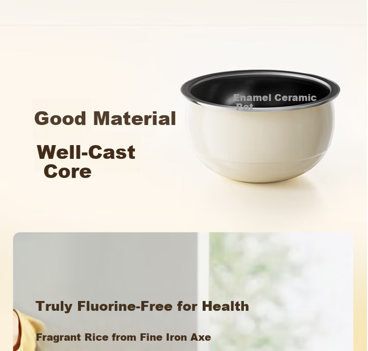 Joyoung 3L Household 0-Fluoride Enamel Ceramic Rice Cooker Honey Jar Style Electric Pressure Rice Cooker 20-Minute Quick Cook Multifunctional Rice Cooker F-30NF02 10