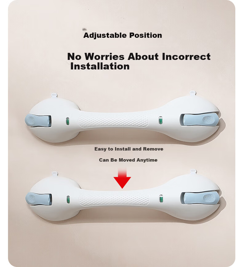 Meiruide Enlarged Suction Cup Hands-Free Elderly Safety Grab Bar Toilet Handrail Elderly Toilet Handrail TY-FS-6166 15