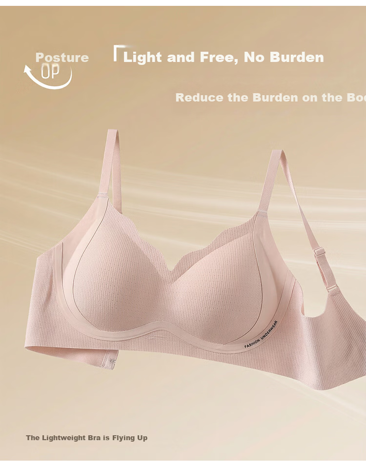 GUJIN [Anti-Gravity Lift] Women's Bra, Push-Up, Soft Support, Seamless, Invisible Foundation, Lift-Up, Side-Gathering Vest Brassiere 13