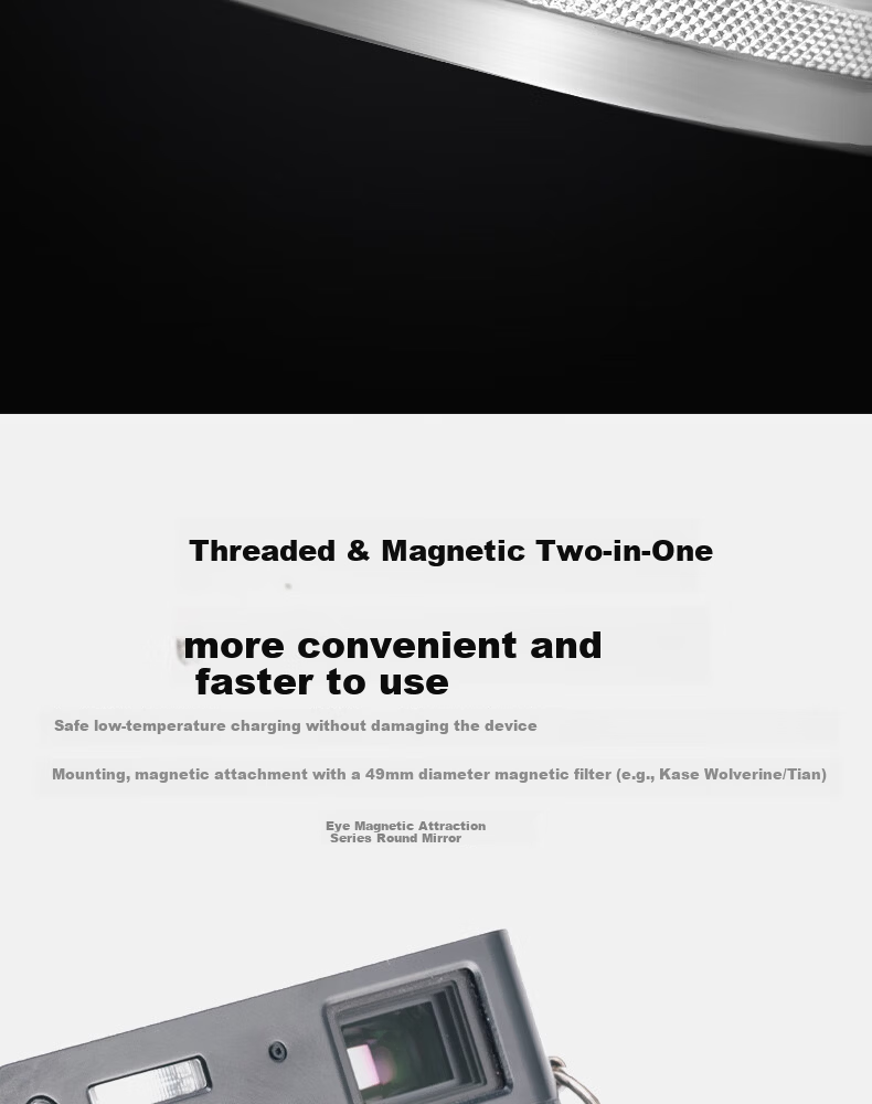 Kase UV Filter for Fujifilm X100V X100F X100Vi Digital Camera Series MC Multi-Coated UV Lens Silver 7