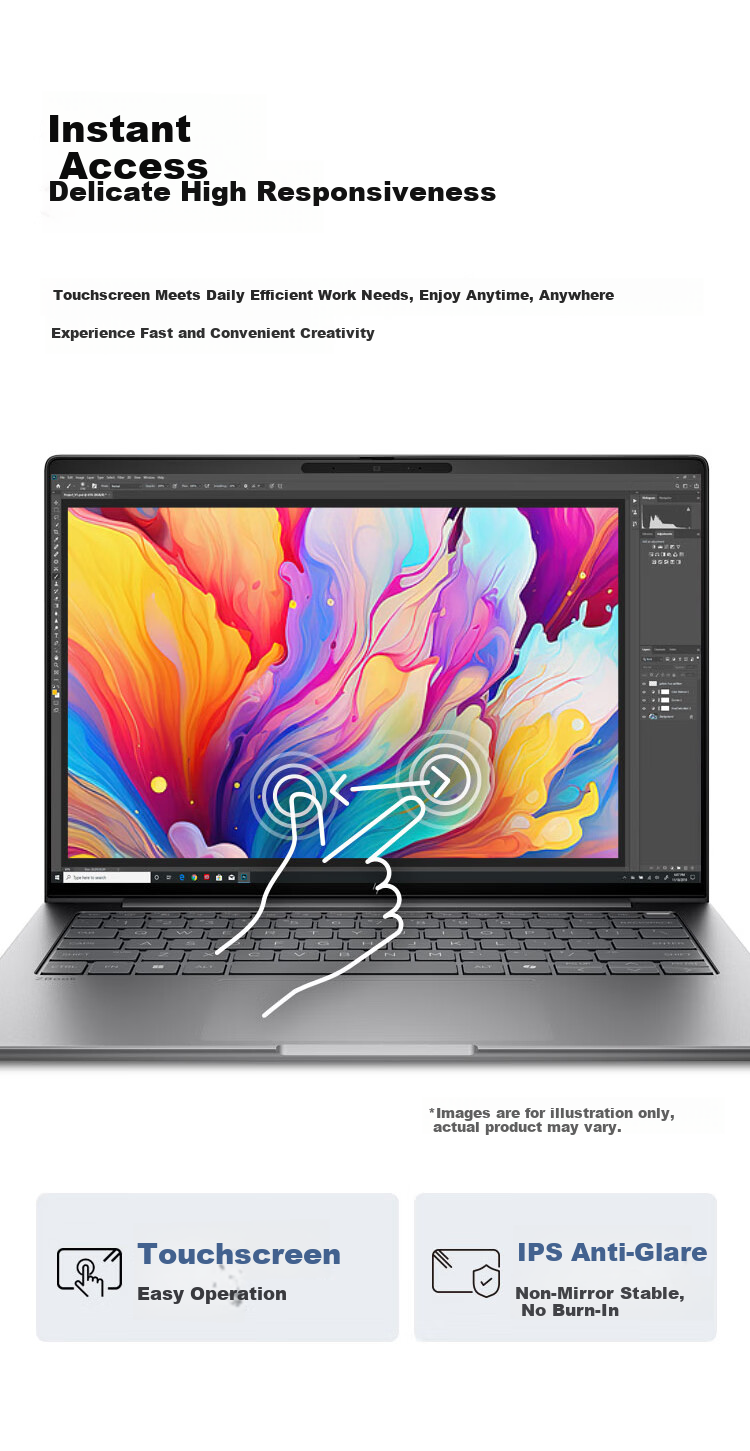 HP Zhan X 14-Inch Workstation-Grade High-Performance Version, Thin And Light Business Laptop, 2nd Generation Core Ultra5 225H, 32GB RAM, 1TB Storage, 2.5K Scree 6