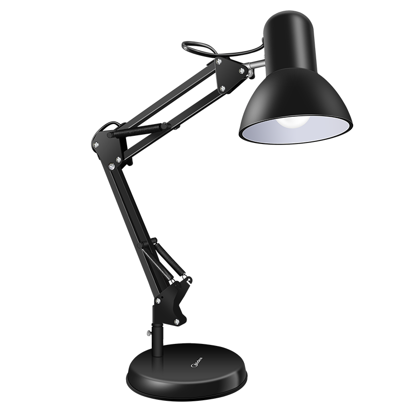 Midea American Metal Long-Arm LED Desk Lamp for Students' Study, Work, And Reading - Free 3W Bulb Included While Supplies Last