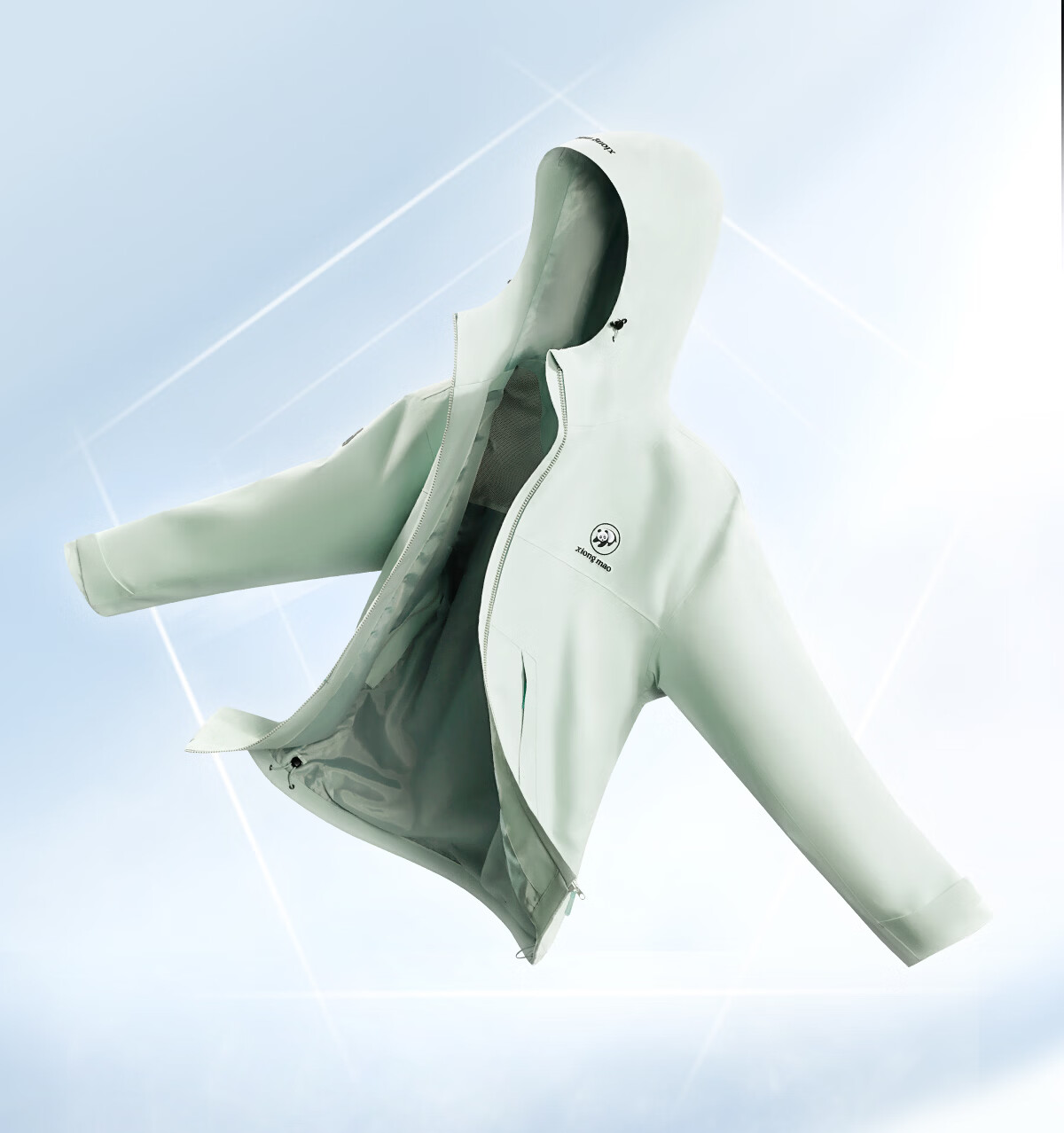 Panda Liu Yifei Style [Play Wild 2.0] Fluorine-Free Windproof Waterproof Durable Jacket for Men and Women Spring Summer B061 3