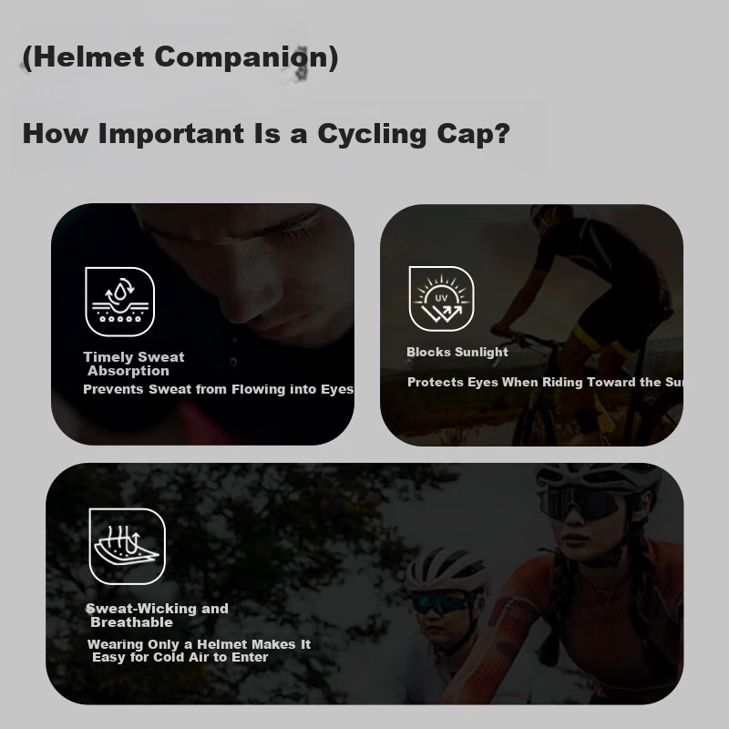 Captain Tas Cycling Cap Road Mountain Bike Helmet Liner Moisture-Wicking Quick-Dry Unisex Spring Summer Sun Protection Cycling Hat
