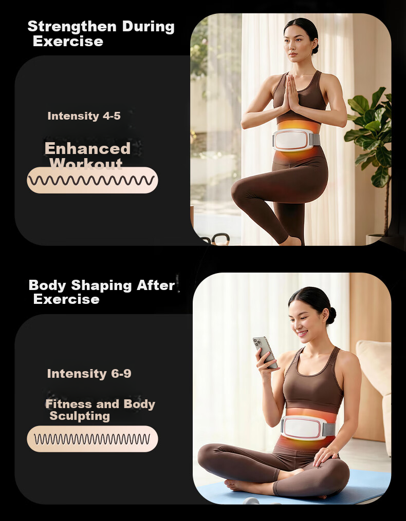HOT KNEE Fat Burning Shaking Slimming Machine Lazy Fitness Weight Loss Massager Waist Belt Fat Burning Shaping Device 16