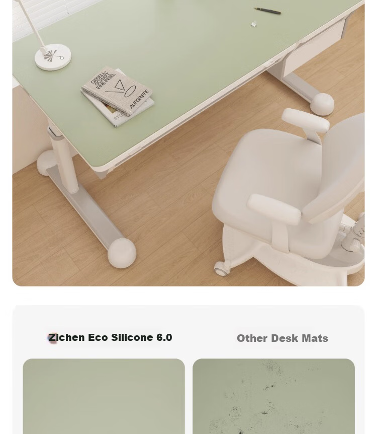 Zichen [Ecological Silicone] Eye Protection Desk Pad for Students' Study Desk, Writing Table, Office Desk, Computer Desk Surface Protection Mat 29