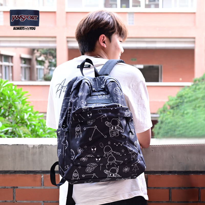 JANSPORT Jasper Backpack Men's Casual Printed Forest Style Student Campus Laptop Bag 4QUEGX9