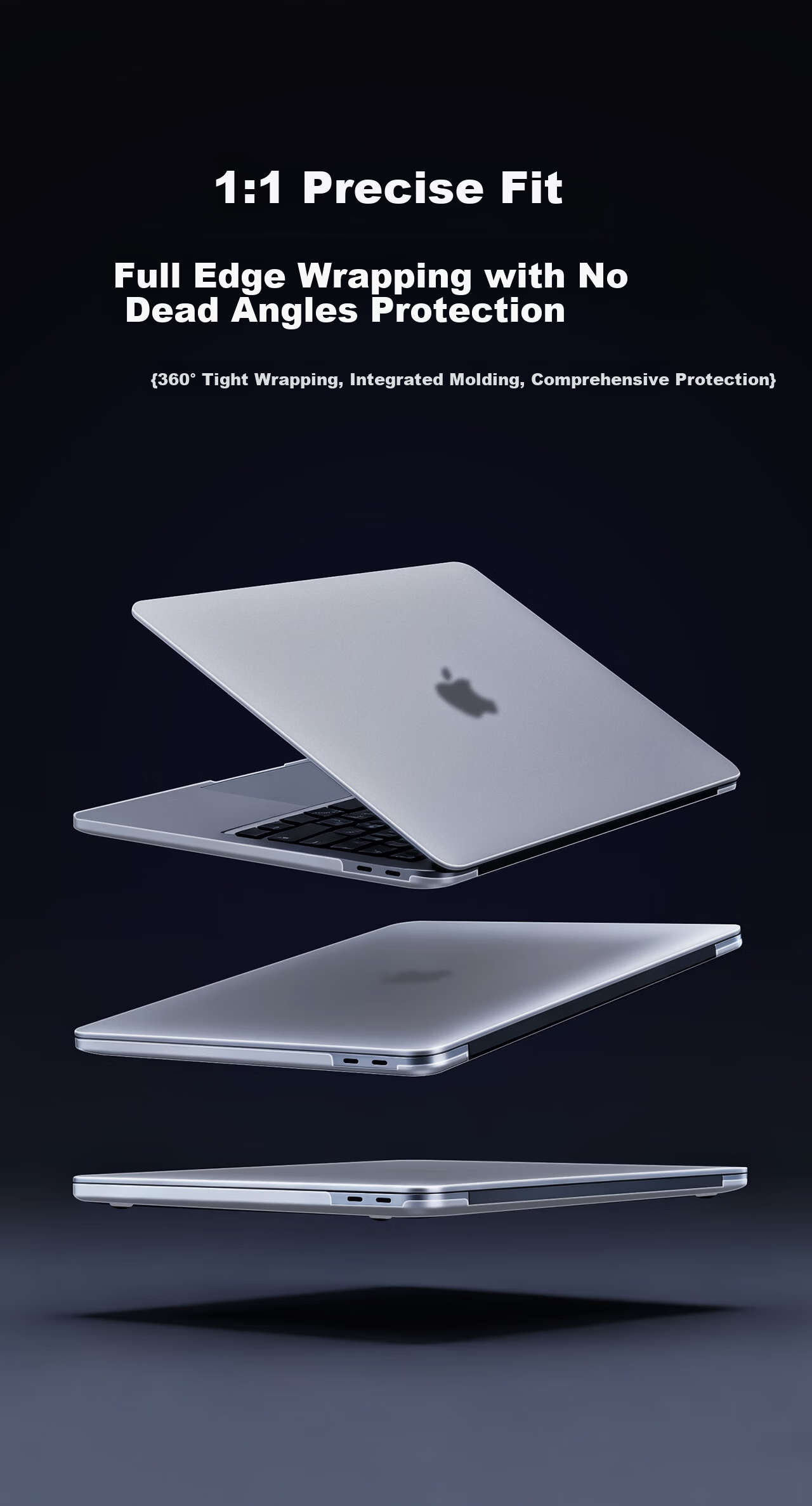 DiYiGongFang Ultra-Thin Protective Case for Apple MacBook Air, Compatible with M1 Chip, Anti-Scratch Cover with Free Keyboard Protector And Dust Plug A2179/A2337 6