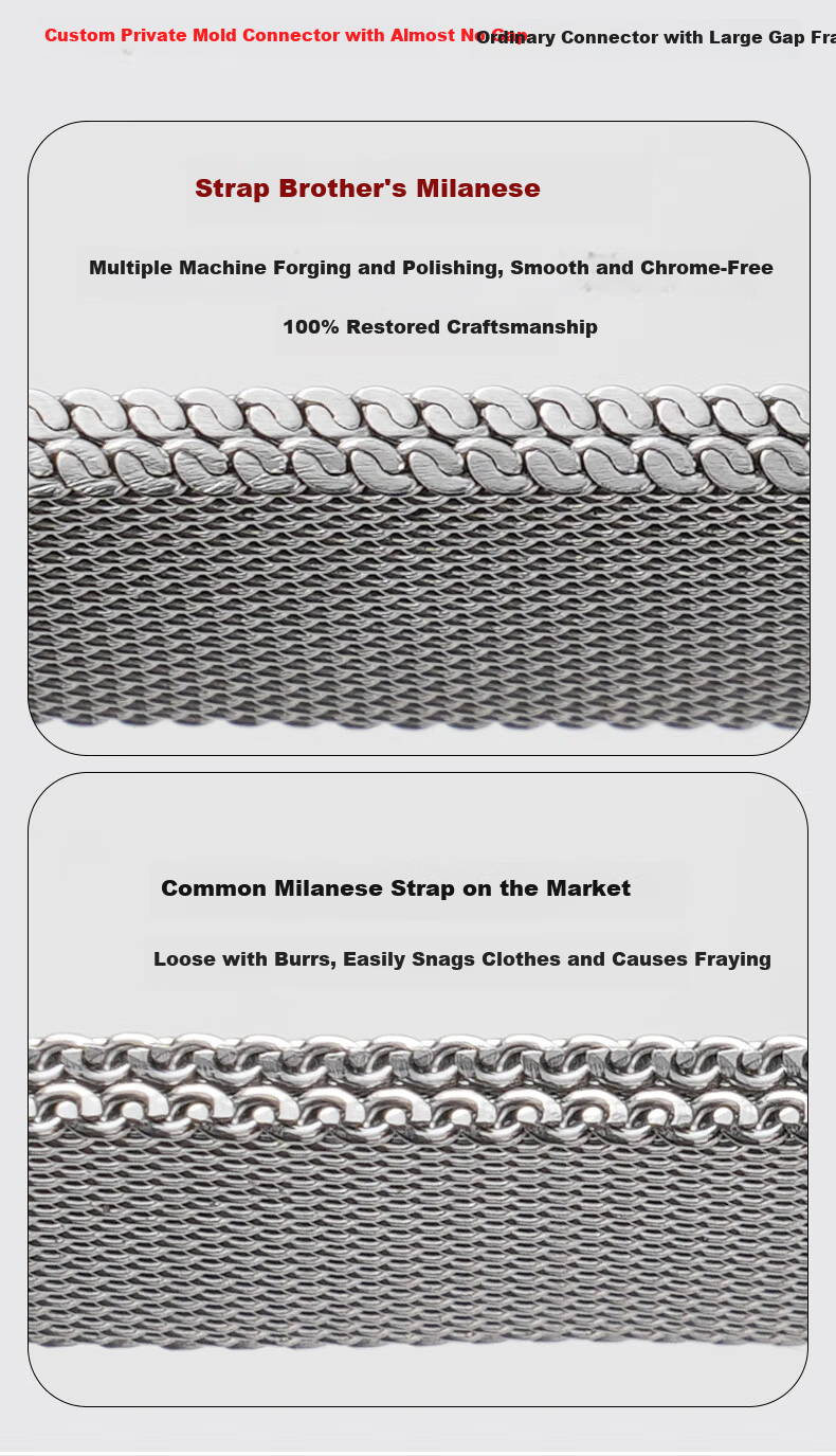 Biaodai Ge Compatible Apple Watch Band Milanese Loop Strap for Apple Watch Series 10/9/11/8/7 SE/Ultra 2/1/3 Breathable Summer Silver 45/46/49mm 3