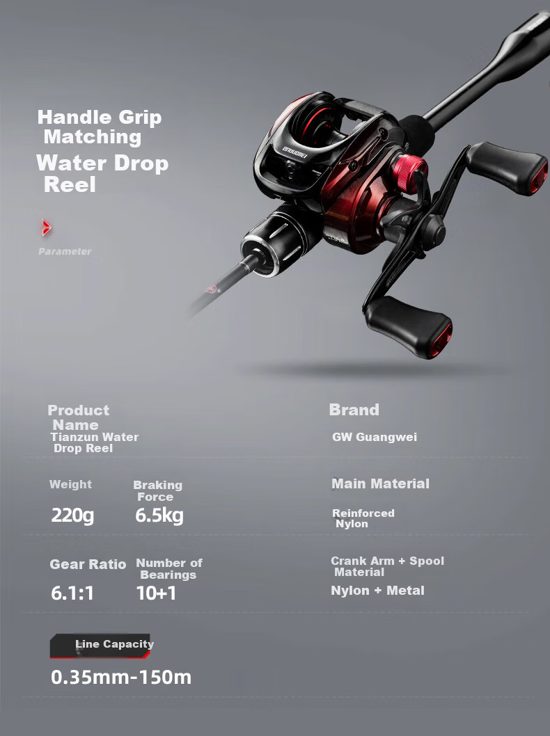 GW Fishing Rod 1.68m Gun Handle Tianzun Makou Lure Rod UL Soft Action Micro Lure Fishing Rod Tackle 13