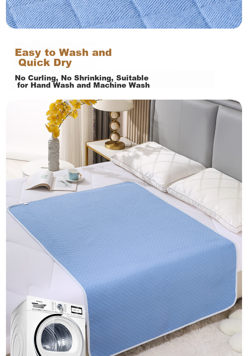 Love Shore Pure Cotton Waterproof Washable Large Size Urine Pad Adult Care Mat Elderly Baby Large 120x180cm 12