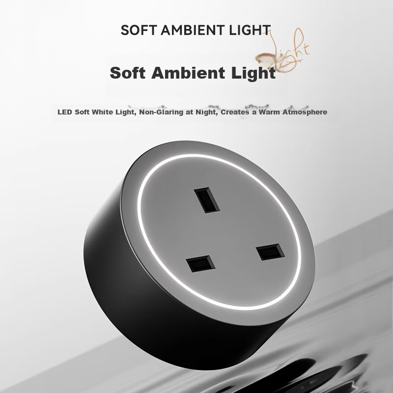 AUX British Standard Track Socket Portable International Multi-Functional Power Strip UK 13A Surface Mounted Hong Kong Style 50CM + 3 Adapters Black