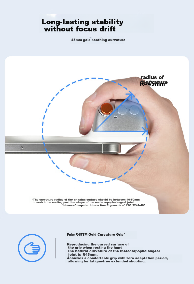 TELESIN Mobile Photography Handle Master Imaging Handle Magnetic Phone Stabilizer Handheld Camera Grip Compatible with Apple Huawei Xiaomi Bluetooth Infinite Zoom Anti-Shake Assistant 9