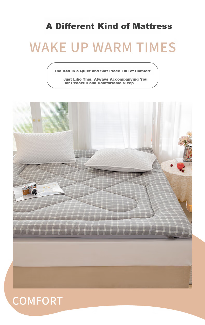 Grace Class A Antibacterial Soybean Mattress, Home All-Season Non-Slip Foldable, Misty Blue, 1.8*2 Meter Bed 2