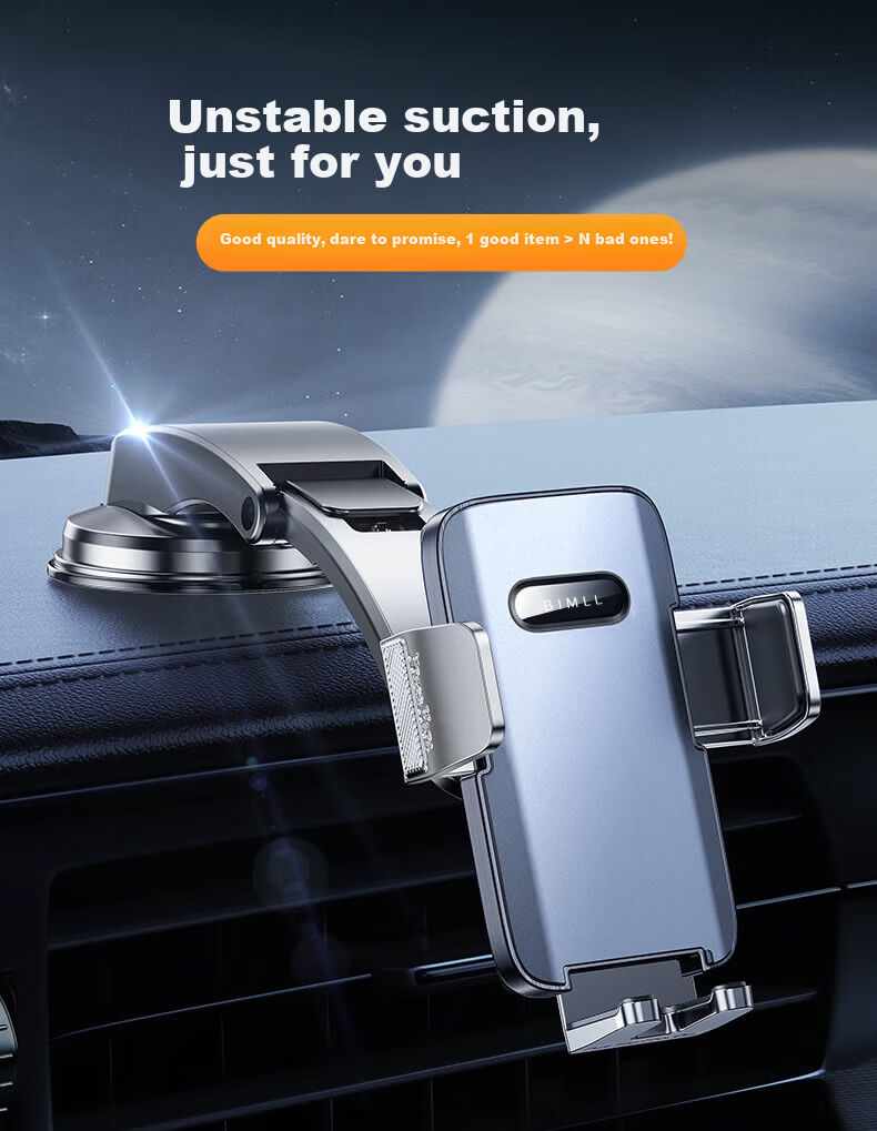 BIMLL Universal Car Phone Mount Suction Cup Holder for Navigation New Model Car Interior Support 1