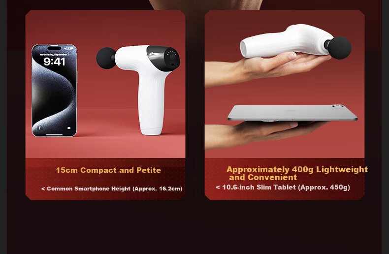 LI-NING Fascia Gun Massager Shoulder Neck Waist Back Massager Professional Mini Portable Fitness Muscle Relaxation Gift for Parents Mother's Day Spring Festival Valentine's Day Qixi Festival for Men a 19
