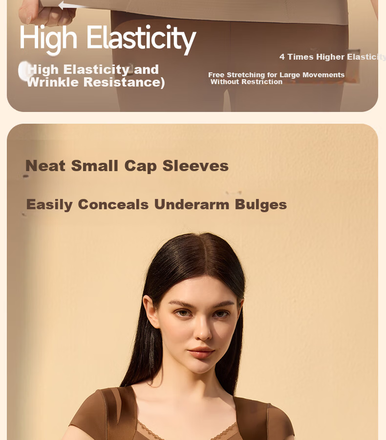 GRACEWELL Shaping Thermal Body Shaping Vest Abdomen Control Push-Up Bra-Free Brushed Anti-Static Mocha Brown M 12