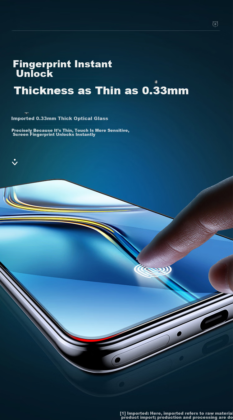 KOOLIFE Screen Protector for Huawei Enjoy 50/Honor Play 30 Plus/40, Tempered Glass Film, Full Coverage Ultra-Thin HD Film, Shatterproof with Fingerprint Resistant 9