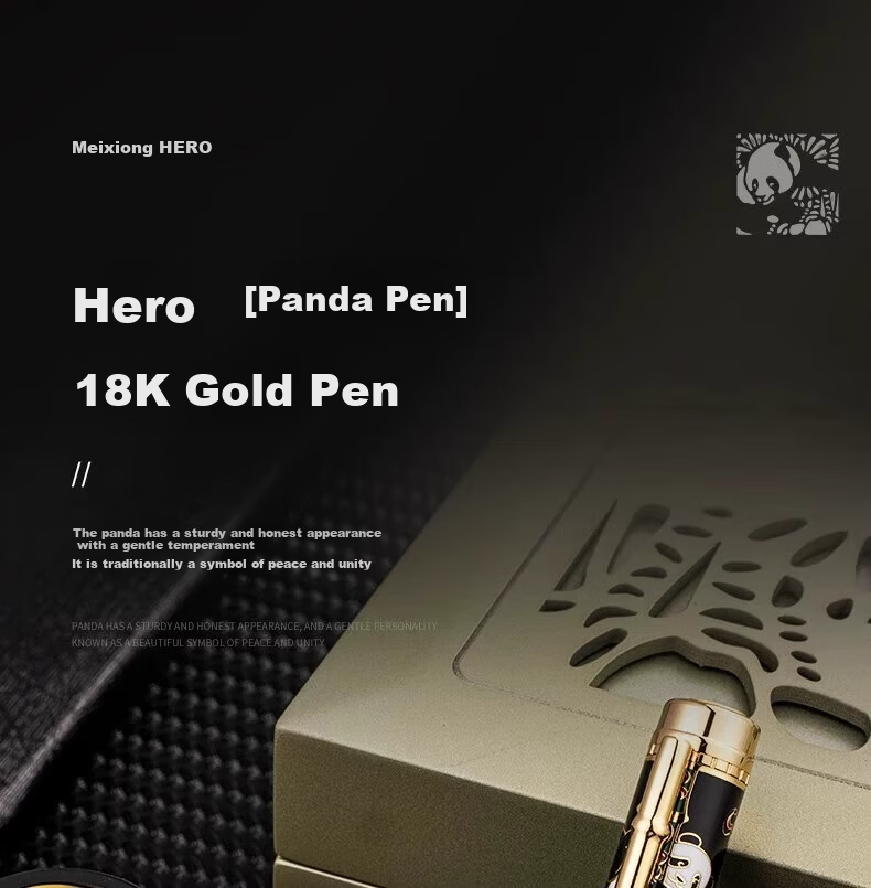 HERO Premium Collector Fountain Pen, 18K High-End Gold Pen, Signature Pen, 1911/Xin Hai 100th Anniversary Commemorative Pen, High-End Gift, Light Luxury Mid-Autumn Festival And National Day Birthday Present 1
