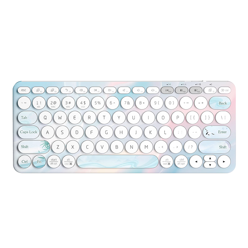 HP Wireless Bluetooth Keyboard Classic Chinese Style Three-Mode Silent Learning Office Keyboard 79-Key Portable Ultra-Thin Rechargeable Laptop Tablet Keyboard