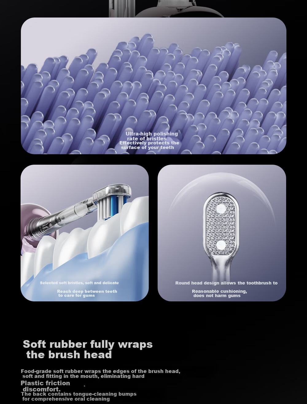 Prooral Sonic Vibration Electric Toothbrush for Adults Rechargeable Couples Gift LS-1 Silver Birthday Present 8