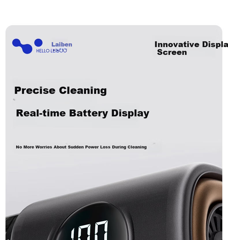 HELLOLEIBOO Handheld Car Vacuum Cleaner Wireless Rechargeable Powerful Dual-Use Car Home Vacuum and Blower with Digital Display 29