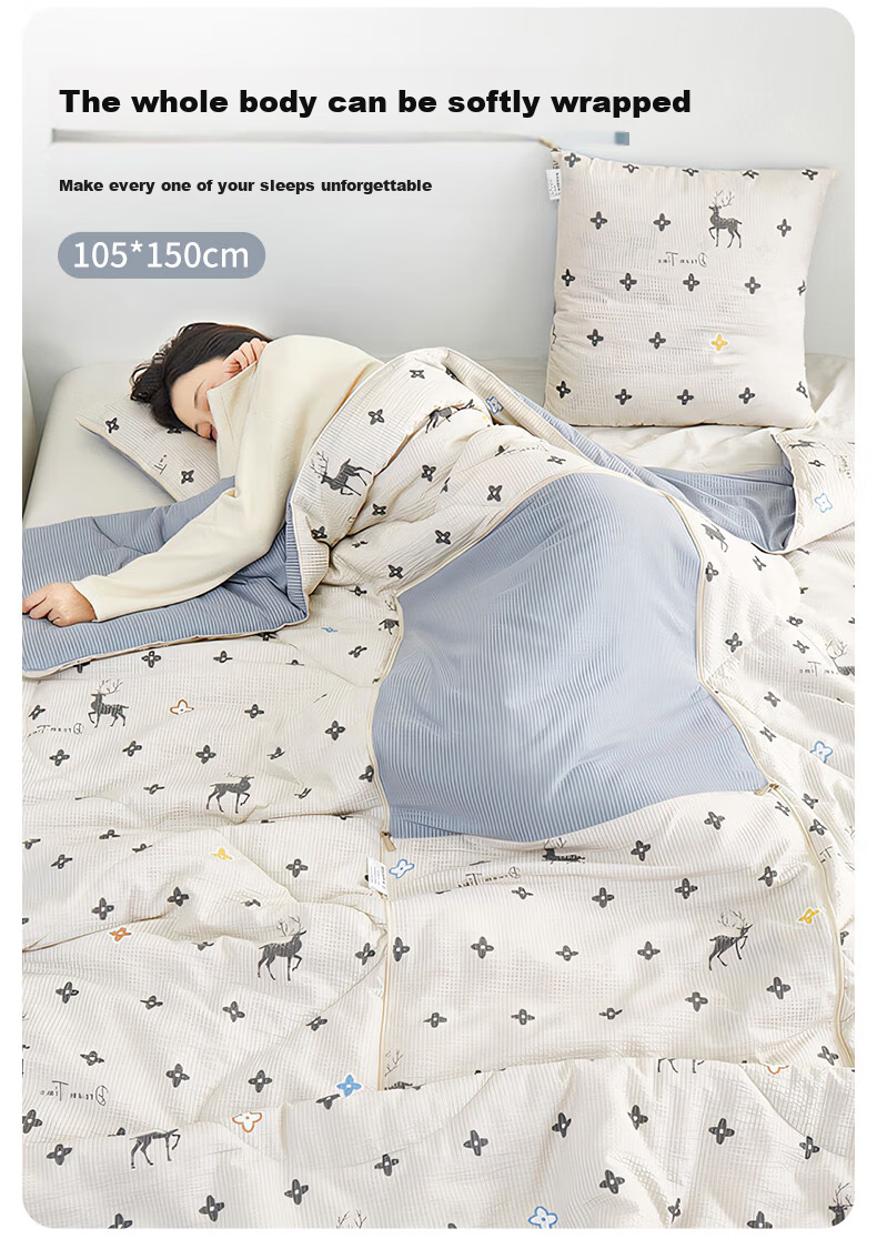 Grace Dual-Use Car Blanket and Pillow Nap Pillow Office Lunch Pillow Bedside Cushion Student Pillow 6