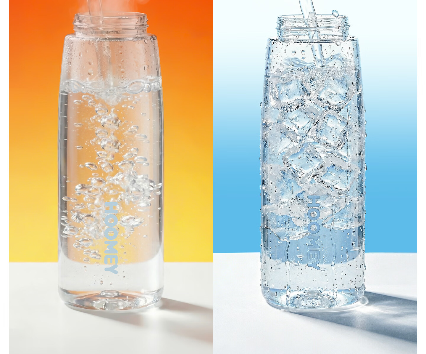 HOOMEY Straw Water Bottle High-Value Women's 2026 New Large Capacity Portable Plastic Sports Cup Tritan Summer 15