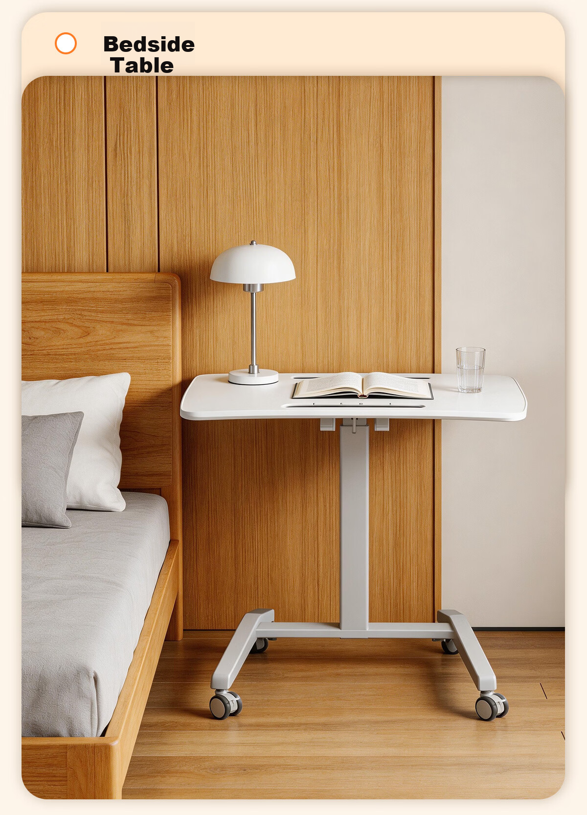 JOYSEEKER Portable Flip Adjustable Lazy Desk Study Writing Desk Bedside Computer Desk Workstation Sofa Side Table 12