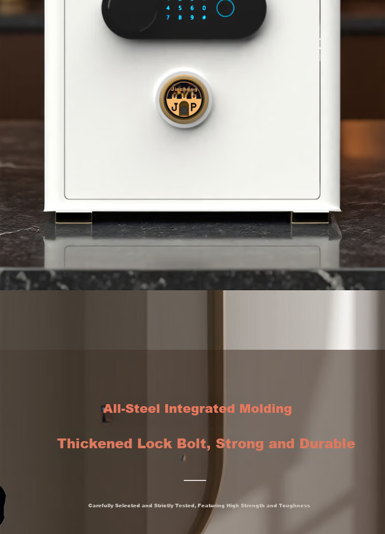 Jincheng Home WiFi Smart Safe 40CM Mechanical Fingerprint Password Financial Office Commercial Security Box Anti-Theft Fixed Hidden Wardrobe Wall Safe 16