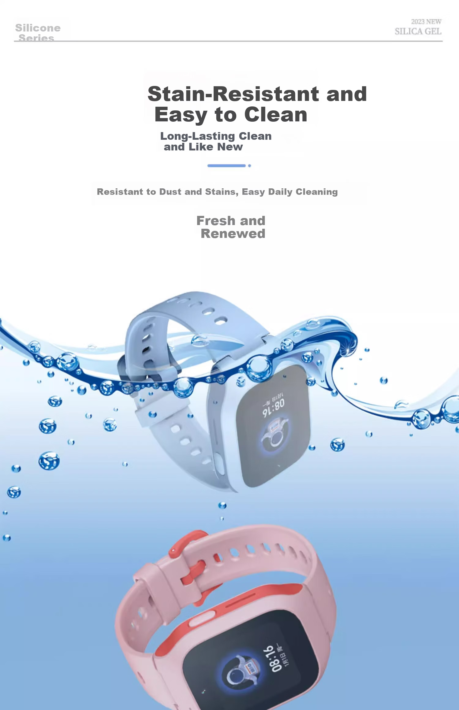 Iboann Silicone Replacement Strap for Xiaomi Mi Rabbit Kids Smartwatch 4/4X/4C/5C/6C/2S/U1 9